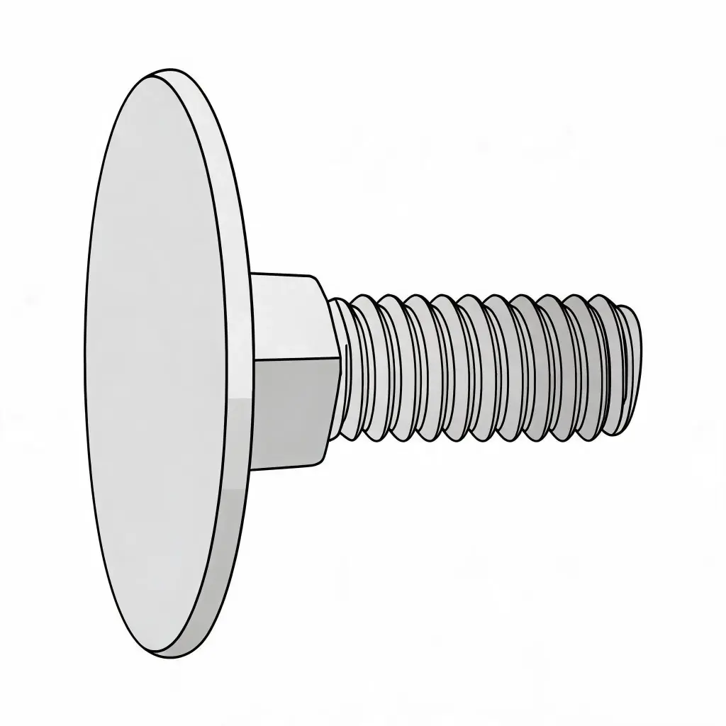 1/4"-20 X 1" Elevator Bolt ZP